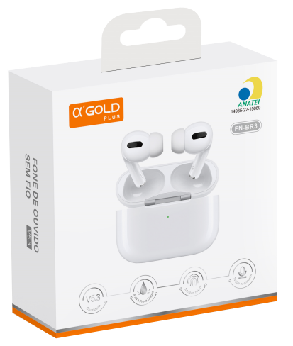 Fone de Ouvido Bluetooth Agold FN-BR3